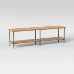 Wood And Metal TV Stand For TVs Up To 60" - Room Essentials™ -RoomEssentials Sales Store GUEST 008e6b5f 4d43 465d 8784 80c8ca30ed60
