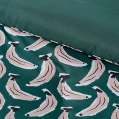 Microfiber Reversible Banana Print Comforter Dark Green - Room Essentials™ -RoomEssentials Sales Store GUEST 032c1765 724a 4001 8e39 08421e300917