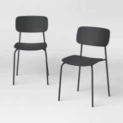 Set Of 2 Molded Plastic With Metal Base Dining Chair - Room Essentials™ -RoomEssentials Sales Store GUEST 04a1859d 22f6 47cd bd40 7ab6e1872d8c