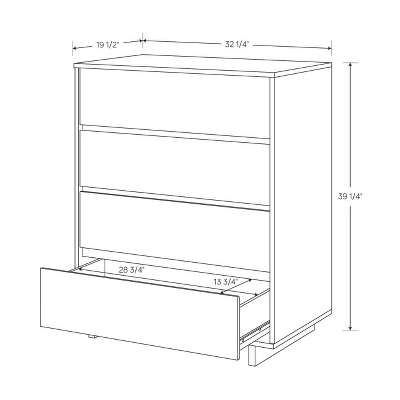 Modern 4 Drawer Dresser - Room Essentials™ 7 Modern 4 Drawer Dresser - Room Essentials™ - Image 7