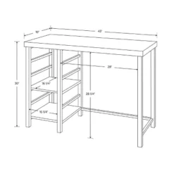 Adjustable Dorm Storage Desk Black - Room Essentials™ 5 Adjustable Dorm Storage Desk Black - Room Essentials™ -RoomEssentials Sales Store GUEST 0cd0f56e b90b 43dc 9f4b 22a2e07f42d9