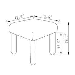 Upholstered Square Stool Ottoman - Room Essentials™ 7 Upholstered Square Stool Ottoman - Room Essentials™ -RoomEssentials Sales Store GUEST 1027b4ec f9e7 43b0 a376 ad742a5cc380