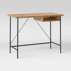 Wood And Metal Writing Desk With Storage - Room Essentials™ 9 Wood And Metal Writing Desk With Storage - Room Essentials™ -RoomEssentials Sales Store GUEST 11fddfe3 6162 4a58 8bb3 5903c2a3ce2d