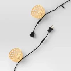10ct Woven Shaded String Lights With Clear Bulbs - Room Essentials™: LED Lantern, Indoor/Outdoor Use, UL Listed -RoomEssentials Sales Store GUEST 1851056d 06c8 4c3c 9f89 8b4251df0839