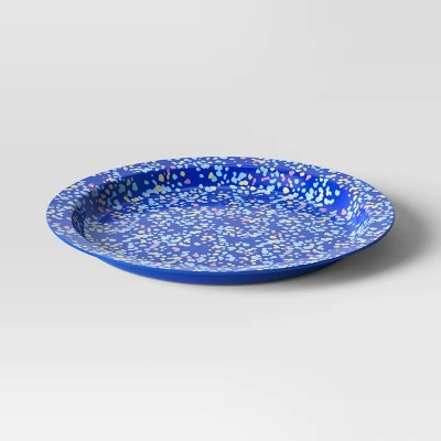 10.5" Plastic Terrazzo Candid Cobalt Dinner Plate Blue - Room Essentials™ 2 10.5" Plastic Terrazzo Candid Cobalt Dinner Plate Blue - Room Essentials™ - Image 2