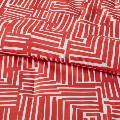Tread Reversible Microfiber Comforter & Sheets Set Warm Red - Room Essentials™ 2 Tread Reversible Microfiber Comforter & Sheets Set Warm Red - Room Essentials™ - Image 2