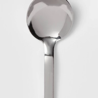 Squared Straight Spoon - Room Essentials™: 18/0 Stainless Steel, Dishwasher-Safe, Silver, 6.78" Length, Dinner Spoon 2 Squared Straight Spoon - Room Essentials™: 18/0 Stainless Steel, Dishwasher-Safe, Silver, 6.78" Length, Dinner Spoon - Image 2