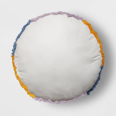 Peace Sign Printed Plush Round Throw Pillow - Room Essentials™ 4 Peace Sign Printed Plush Round Throw Pillow - Room Essentials™ - Image 4