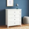Traditional 4 Drawer Dresser Classic White - Room Essentials™