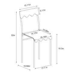 Set Of 2 Wavy Metal Dining Chair - Room Essentials™ -RoomEssentials Sales Store GUEST 244af39a 2acf 4be3 bda2 1dd25ed8d284