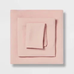 Twin/Twin XL Garment Washed Microfiber Solid Sheet Set - Room Essentials™ -RoomEssentials Sales Store GUEST 27762cb4 2a66 45b9 975a dcea8ca0ef1a