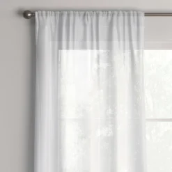 1pc Sheer Crinkle Window Curtain Panel White - Room Essentials™ -RoomEssentials Sales Store GUEST 2b1500e5 1e29 4b0c 8e3b 544423b7637b