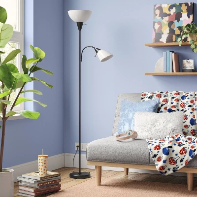 Torchiere With Task Light Floor Lamp - Room Essentials™ 2 Torchiere With Task Light Floor Lamp - Room Essentials™ - Image 2