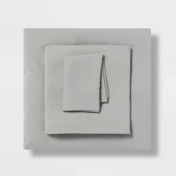 Twin/Twin XL Garment Washed Microfiber Solid Sheet Set - Room Essentials™ -RoomEssentials Sales Store GUEST 3566a3de d45c 462a b559 85e6627b725f