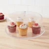 12" Plastic Cake Tray With Lid - Room Essentials™: Round Dessert & Bakery Tray, Dishwasher-Safe, Clear