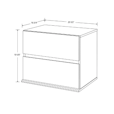 2 Drawer Modular Nightstand White - Room Essentials™ 3 2 Drawer Modular Nightstand White - Room Essentials™ - Image 3