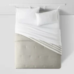 Microfiber Stripe Reversible Comforter - Room Essentials™ -RoomEssentials Sales Store GUEST 3b039eae 6287 4f7a b5e1 b7ab4c2af3a5