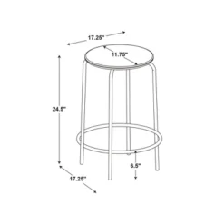 Set Of 2 24" Wood With And Metal Base Backless Counter Height Barstool Stool Natural - Room Essentials™ -RoomEssentials Sales Store GUEST 42c0294b 1f8a 45d6 8b54 fc8d33b0a5e9
