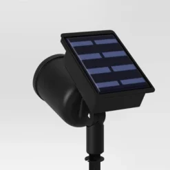 Short Solar LED Outdoor Spot Light Matte Black - Room Essentials™ -RoomEssentials Sales Store GUEST 44b25d11 e3a2 414b 9239 942c2e3c9a44
