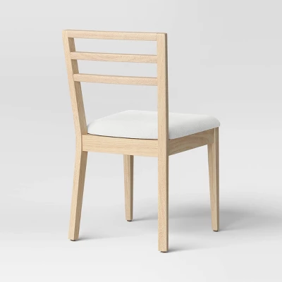Set O2 Ladder Back Dining Chair With Padded Seat - Room Essentials™ 3 Set O2 Ladder Back Dining Chair With Padded Seat - Room Essentials™ - Image 3