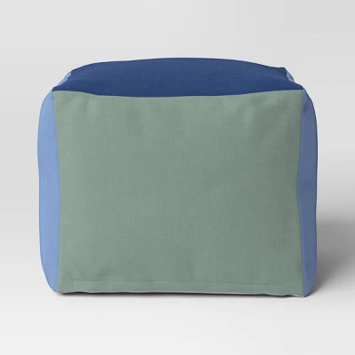 Color Block Dorm Pouf - Room Essentials™ 2 Color Block Dorm Pouf - Room Essentials™ - Image 2