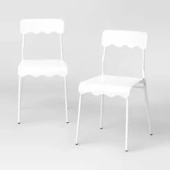 Set Of 2 Wavy Metal Dining Chair - Room Essentials™ -RoomEssentials Sales Store GUEST 4dc767ea 6fd4 4e06 a782 2da903ab9181