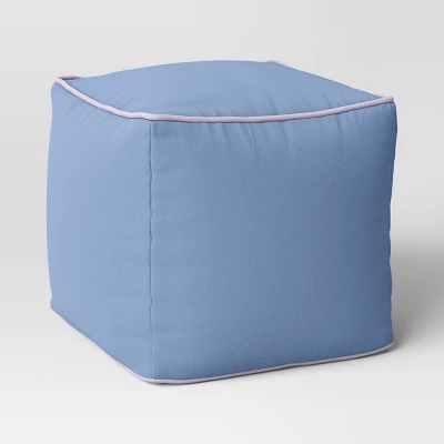Color Block With Contrast Piping Pouf - Room Essentials™ 7 Color Block With Contrast Piping Pouf - Room Essentials™ - Image 7