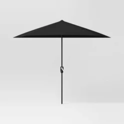 7.813'x8.83' Half Circle Patio Umbrella - Black Pole - Room Essentials™ -RoomEssentials Sales Store GUEST 4fcf0bec 82ca 47f9 9602 dfaa17b5980f