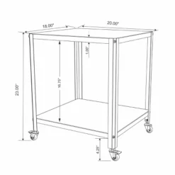 Metal Accent Rolling End Table Chalk White - Room Essentials™ -RoomEssentials Sales Store GUEST 51c19739 4361 4785 ab78 878da936f342