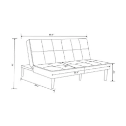 69" Tufted Dorm Futon Sofa - Room Essentials -RoomEssentials Sales Store GUEST 55248eb7 a62d 48d0 aee5 847a785f15df