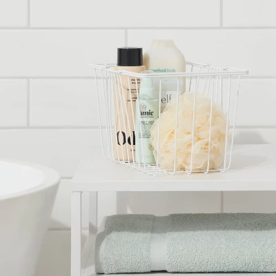 Metal Caddy White - Room Essentials™ 1 Metal Caddy White - Room Essentials™