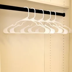 50pk Plastic Hangers White - Room Essentials™: Clothes Hangers For Shirts, Dresses, Tank Tops, Adult Closets -RoomEssentials Sales Store GUEST 599afae4 9a53 4a6e 89d0 510dac574a1b