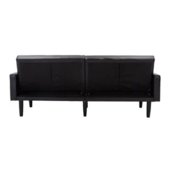 Faux Leather Futon Sofa With Arms Black - Room Essentials™ -RoomEssentials Sales Store GUEST 5b590056 4f71 45ef a9b2 78acfc1ee409