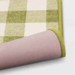 2'x3' Washable Plaid Gingham Harvest Scatter Woven Accent Rug Green - Room Essentials™ -RoomEssentials Sales Store GUEST 5c50e3ec 747e 4b9d bb8c 60b5a9dab40e