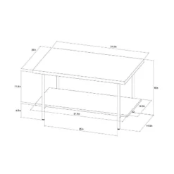 Wood And Metal Coffee Table With Storage Shelf - Room Essentials™ -RoomEssentials Sales Store GUEST 5fcb3f24 37f3 4443 9a14 a5fe1129de6f