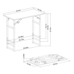 Adjustable Height Dorm Folding Table Brown - Room Essentials™ -RoomEssentials Sales Store GUEST 65402c6a 0213 43d4 85bf efe9c78994d8