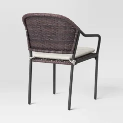 3pc Wicker Bistro Set With Cushions - Dark Brown - Room Essentials™ -RoomEssentials Sales Store GUEST 6c91a52d 24e8 4e7b bca7 7f03e76fb207