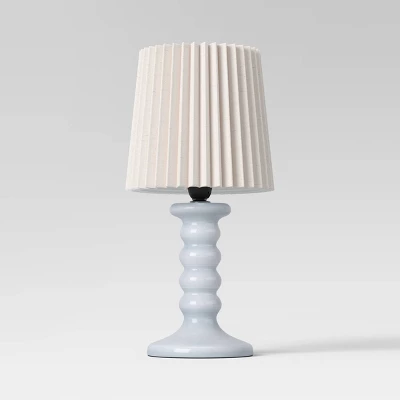 Mini Stick Table Lamp With Pleated Shade - Room Essentials™ 1 Mini Stick Table Lamp With Pleated Shade - Room Essentials™