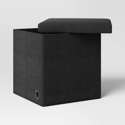 Collapsible Dorm Single Storage Ottoman - Room Essentials™ 3 Collapsible Dorm Single Storage Ottoman - Room Essentials™ - Image 3