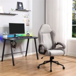 Gaming Dorm Desk With LED Lights And Headphone Holder - Room Essentials™ -RoomEssentials Sales Store GUEST 7d1e620f 660b 4c63 984a 477cd3b98788