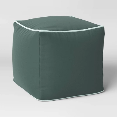 Color Block With Contrast Piping Pouf - Room Essentials™ 4 Color Block With Contrast Piping Pouf - Room Essentials™ - Image 4