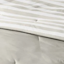 Microfiber Stripe Reversible Comforter - Room Essentials™ -RoomEssentials Sales Store GUEST 82bcf2a9 0c17 42fa ba71 515dd0b7e2a8