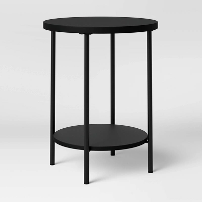Wood And Metal Round End Table - Room Essentials™ 4 Wood And Metal Round End Table - Room Essentials™ - Image 4