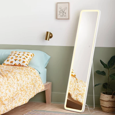 Lighted Full Length Mirror With Tech Integration - Room Essentials™ 1 Lighted Full Length Mirror With Tech Integration - Room Essentials™