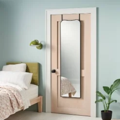 16"x59" Metal Over The Door And Floor Mirror - Room Essentials™