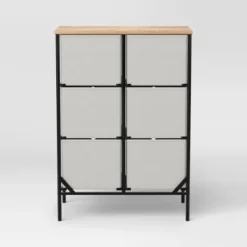 Fabric 6-Bin Tall Vertical Dresser Black Frame - Room Essentials™ 8 Fabric 6-Bin Tall Vertical Dresser Black Frame - Room Essentials™ -RoomEssentials Sales Store GUEST 9a73525c dfae 4721 bc76 d19100892e3d