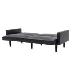 Faux Leather Futon Sofa With Arms Black - Room Essentials™ -RoomEssentials Sales Store GUEST 9d1c56ec c4dc 4391 8d2f 40e99d25975e