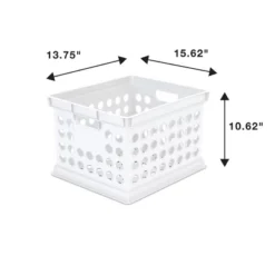 Storage Crate White - Room Essentials™: Portable Stackable Plastic Milk Crate With Built-In Handles, 30.6L Capacity 7 Storage Crate White - Room Essentials™: Portable Stackable Plastic Milk Crate With Built-In Handles, 30.6L Capacity -RoomEssentials Sales Store GUEST ad951f06 0bfb 4a13 b146 41da22f11339