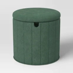 Folding Round Storage Ottoman - Room Essentials™ 13 Folding Round Storage Ottoman - Room Essentials™ -RoomEssentials Sales Store GUEST adae96d8 3992 4466 b360 eba43b44d17c