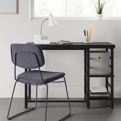 Adjustable Dorm Storage Desk Black - Room Essentials™ 1 Adjustable Dorm Storage Desk Black - Room Essentials™